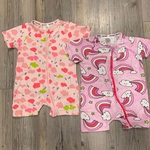 2 NWOT Kids Tales zip up pjs
